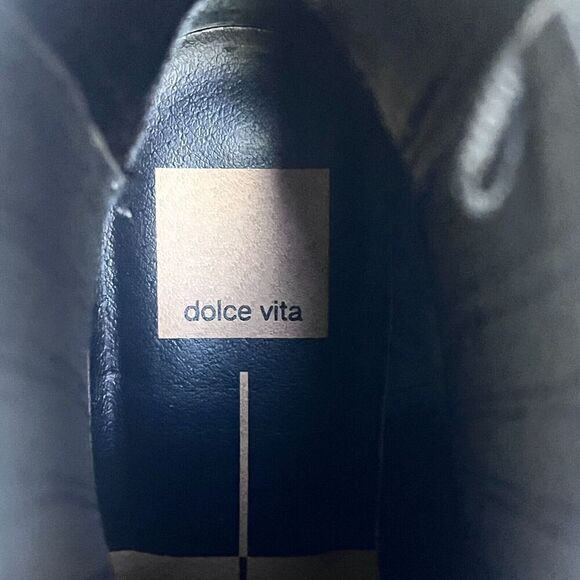 Dolce Vita Women's Caster H2O Waterproof Lug Sole Ankle Boot Size 7.5 Black - Picture 8 of 10